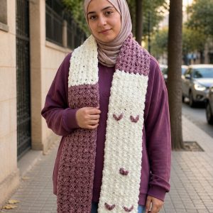 كوفية ناعمة جدا بخيوط القطيفة الناعمة وجميلة جدا جدا