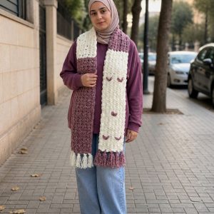 كوفية ناعمة جدا بخيوط القطيفة الناعمة وجميلة جدا جدا